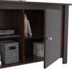 Espresso Finish Wood Media Center and TV Stand