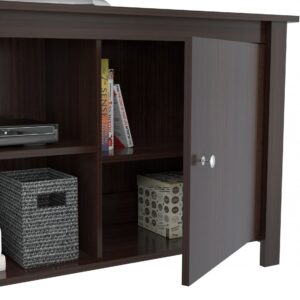 47" Classic White Entertainment Unit with Two Drawers