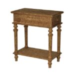 14″ x 24″ x 30″ Brown, 1 Drawer, Pastoral Loft Designed, Wooden – End Table