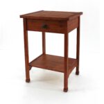 15 x 18 x 24 Cherry 1 Drawer  Rustic Wooden – Accent Table