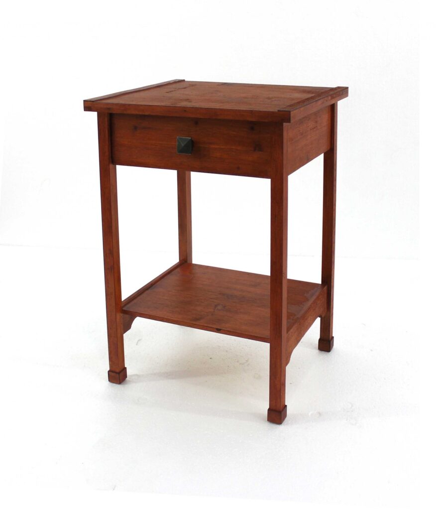 15 x 18 x 24 Cherry 1 Drawer  Rustic Wooden – Accent Table