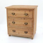 15 x 30 x 30 Natural 3 Drawer Minimalist Loft Wood – Filing Cabinet
