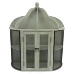 11″ x 27″ x 32″ Green, Castle-Like, Wall-Mounted, 2 Door, Wooden – Cabinet