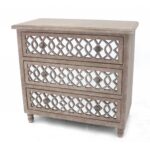 15.75 x 34 x 31.5 Brown Country Cottage 3 Drawers – Cabinet
