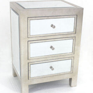 White tone Geometrical style base with Rectangular Glass top Dining Table