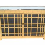 16 x 48 x 32 Gold Rustic Lattice Wood – Cabinet