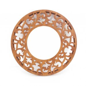20' Brushed Titanium Round Wall Mirror
