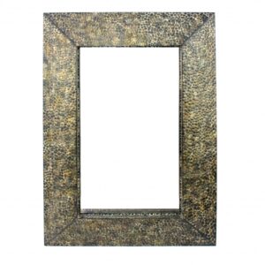 34 X 3 X 50 White Glass Mirror
