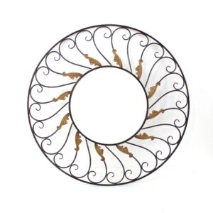 34 X 3 X 50 White Glass Mirror