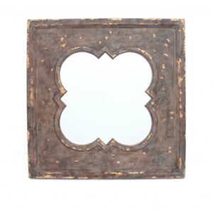 34 X 3 X 50 White Glass Mirror