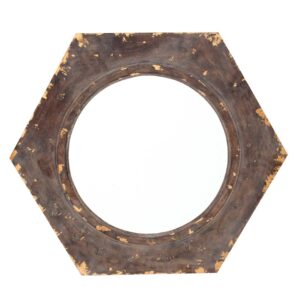 20' Brushed Titanium Round Wall Mirror