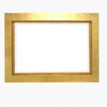 34 x 46 x 2.25 Gold Rectangular  Cosmetic Mirror