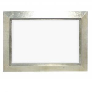 34 X 3 X 50 White Glass Mirror