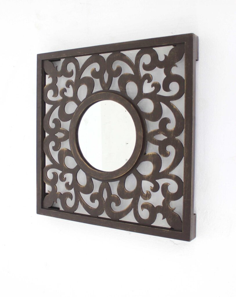 24 x 24 Brown Vintage – Wall Mirror