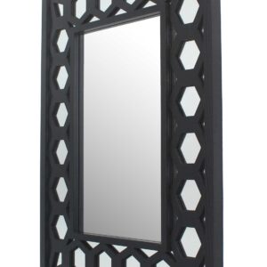 Mirrored Crescent Vanity Stool