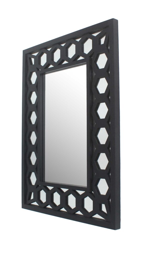 40 x 30 x 2 Black Vintage Dressing – Mirror