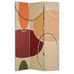 1″ x 48″ x 72″ Multi Color Wood Canvas Nova  Screen