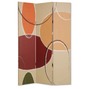 1" x 48" x 72" Multi Color Wood Canvas Vote  Screen