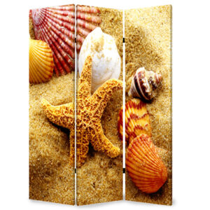 1 x 48 x 72 Multi Color Wood Canvas Rose  Screen