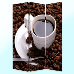 1" x 48" x 72" Multi Color Wood Canvas Chicago  Screen