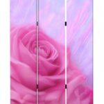 1 x 48 x 72 Multi Color Wood Canvas Flourish  Screen