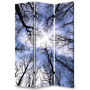1" x 48" x 72" Multi Color Wood Canvas Budda  Screen