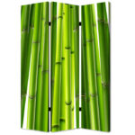 1″ x 48″ x 72″ Multi Color Wood Canvas Bamboo  Screen