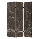 1″ x 48″ x 72″ Multi Color Wood Canvas Black Marble  Screen