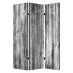 1″ x 48″ x 72″ Multi Color Distressed Wood Canvas  Screen