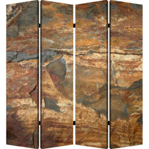 1" x 84" x 84" Brown Wood Omega  Screen