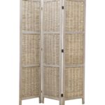 1 x 52 x 67 Beige Wood  Screen