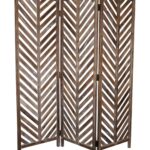 1 x 63 x 72 Brown Wood  Screen