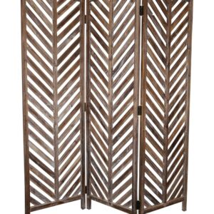 1 x 52 x 67 Beige Wood  Screen