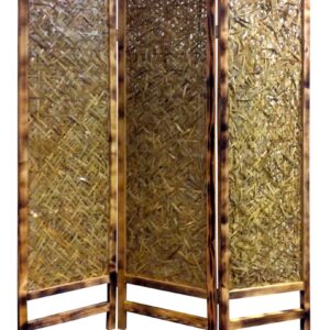 1 x 52 x 67 Beige Wood  Screen