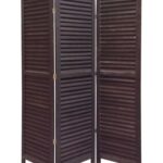 1 x 48 x 67 Black Wood Shutter – Screen