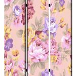 1 x 48 x 72 Multi Color Floral Pattern  Screen