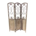 1 x 68 x 48 Brown Wood  Screen