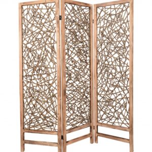 1 x 52 x 67 Beige Wood  Screen