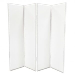 1" x 48" x 72" Multi Color Distressed Wood Canvas  Screen