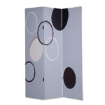 1″ x 48″ x 72″ Muti Color Black Metal  3 Panel Screen