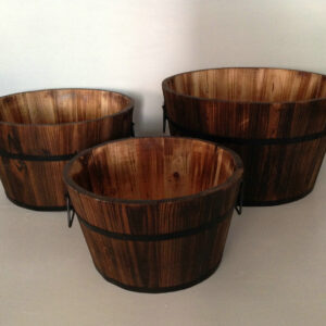"10 x 10" Brown, Wood Garden Planter - 2 Piece