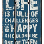 1 x 48 x 72 Multi Color Wood Canvas Inspiration  Screen