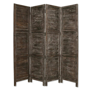 1" x 71" x 84" Brown Wood  Screen