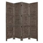 1″ x 76″ x 84″ Gray Wood Screen