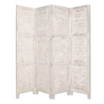 1″ x 76″ x 84″ White Wood Screen