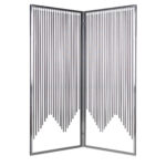 1″ x 55″ x 71″ Silver Metal  Screen