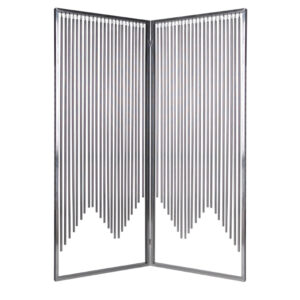 1" x 48" x 72" Multi Color Wood Canvas Spa  Screen