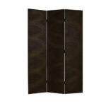 1″ x 48″ x 72″ Black Wood Canvas  Screen