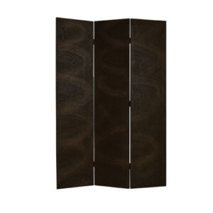 1 x 84 x 84 Tan Wood & Fabric  Screen