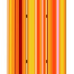 1 x 48 x 72 Multi Color Wood Canvas Deep Saffron  Screen